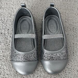 Disney Silver Glitter Kids Shoes size 8